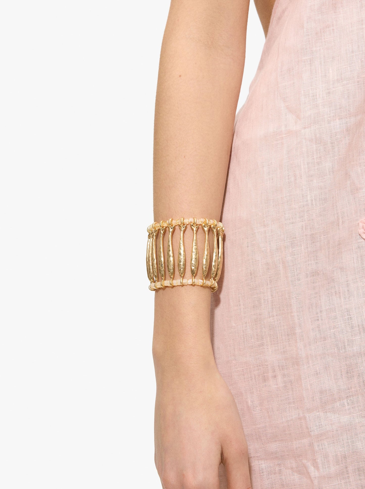 Wide Elastic Bracelet With Fish