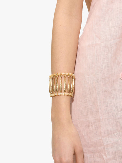 Wide Elastic Bracelet With Fish