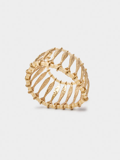 Wide Elastic Bracelet With Fish