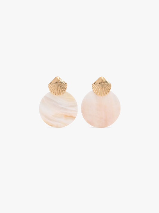 Round Earrings With Shells