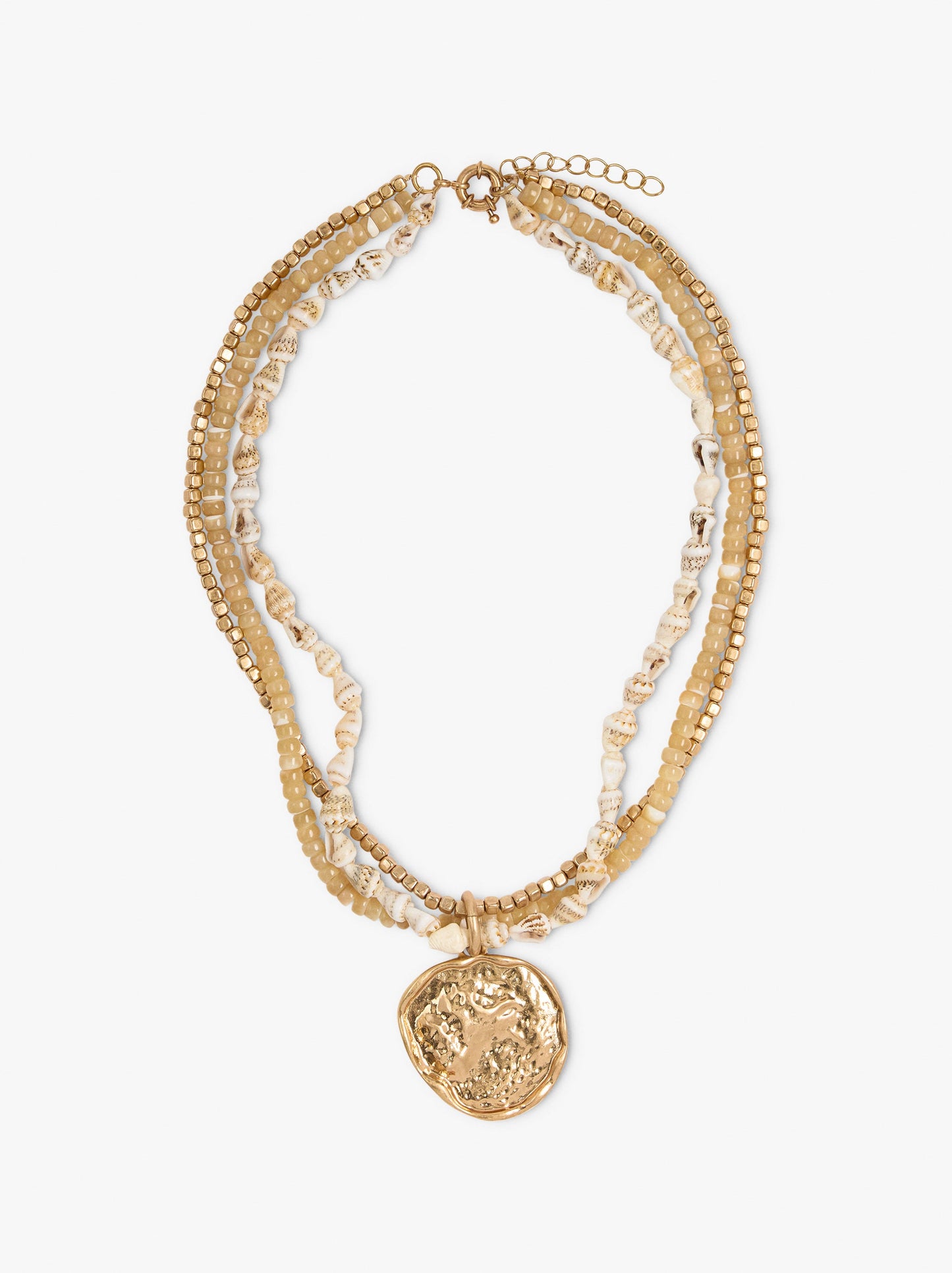Multi-Collar With Shells And Beads