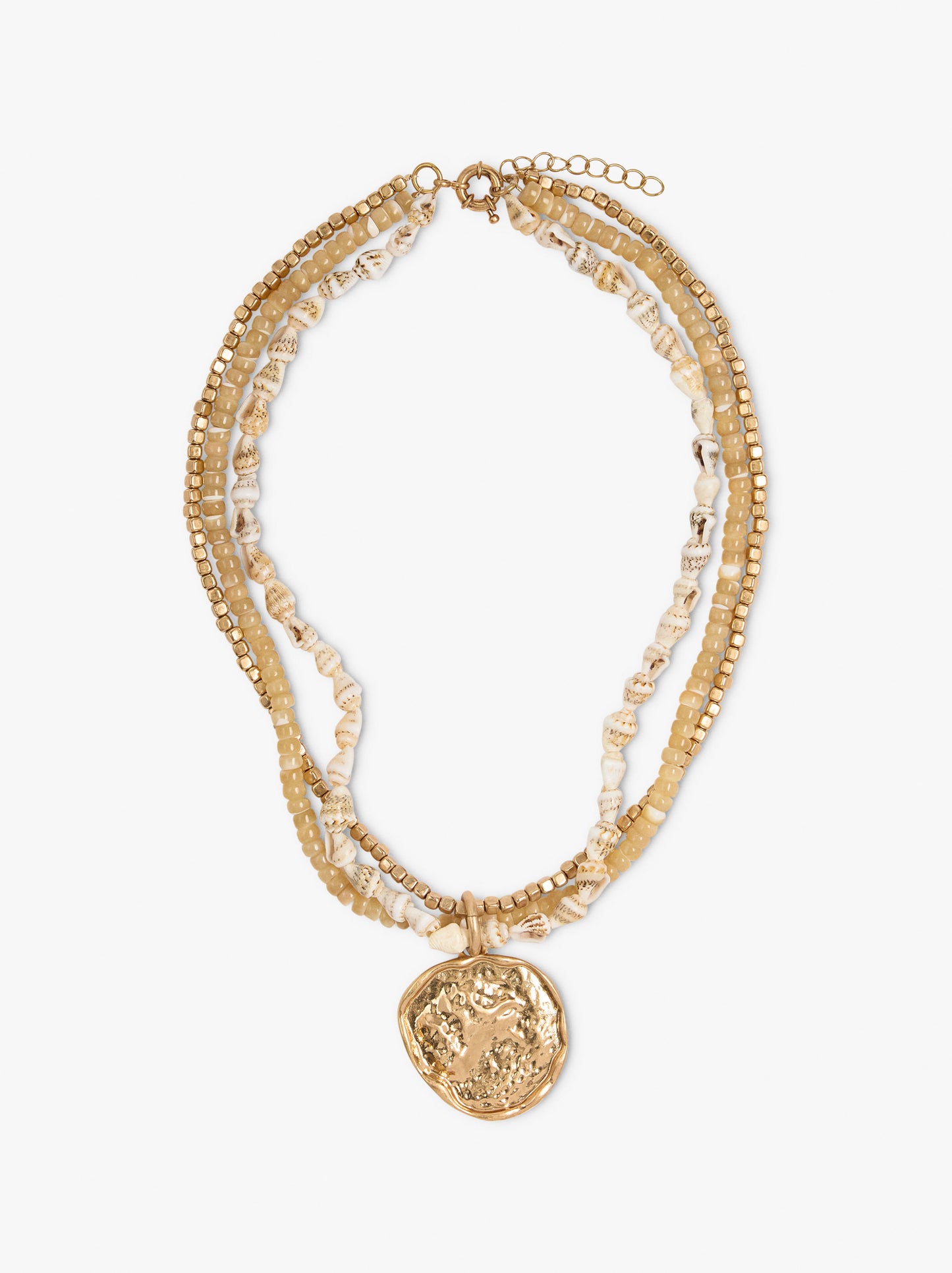 Multi-Collar With Shells And Beads