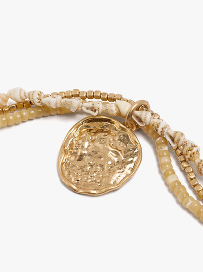 Multi-Collar With Shells And Beads