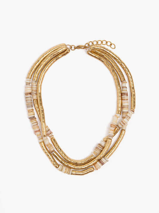 Multi-Collar Beads With Shells