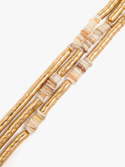 Multi-Collar Beads With Shells