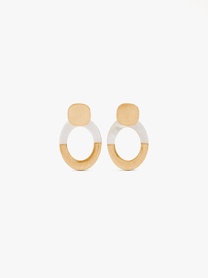 Hoop Earrings With Shell