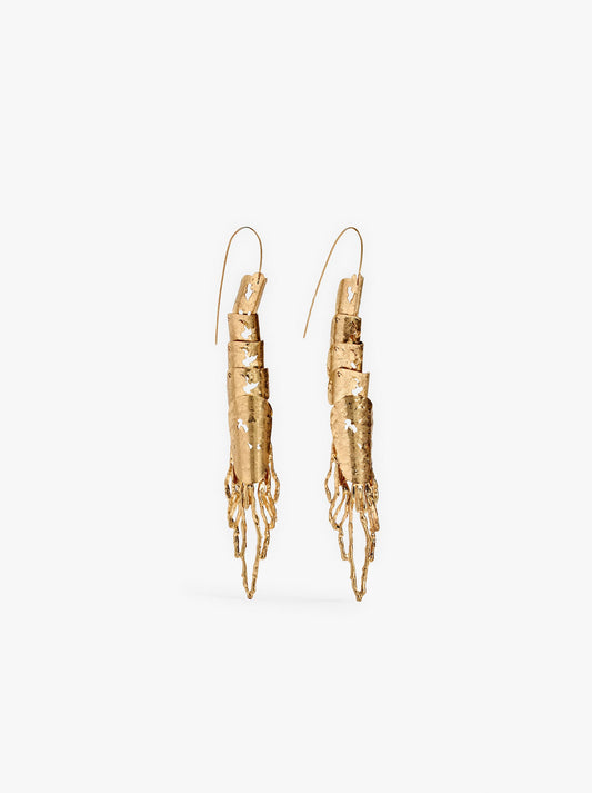 Long Coral Earrings
