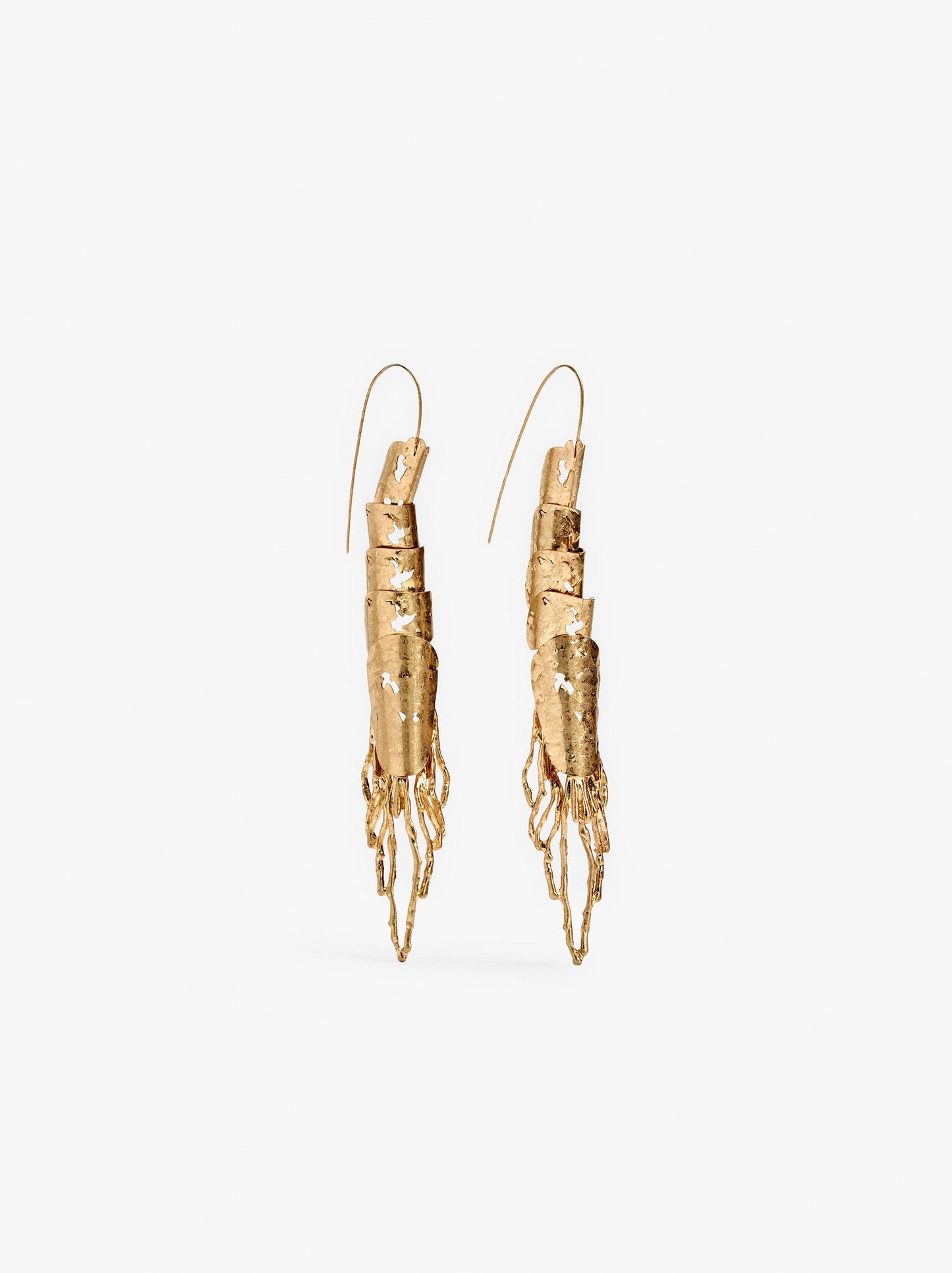 Long Coral Earrings