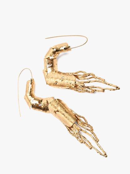 Long Coral Earrings