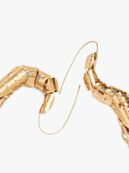Long Coral Earrings