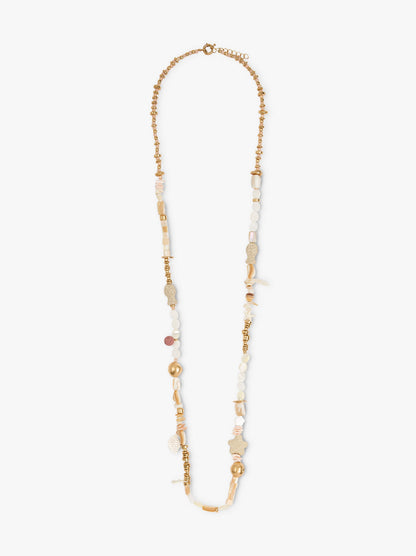 Long Necklace With Sea-Inspired Motifs