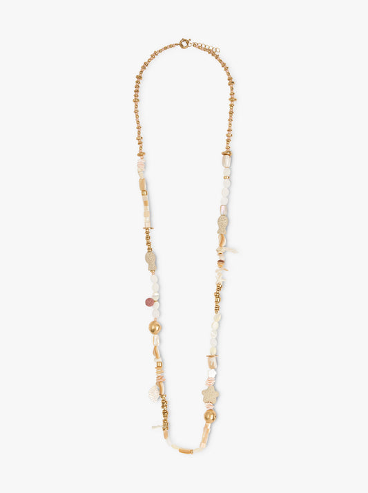 Long Necklace With Sea-Inspired Motifs
