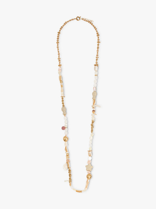 Long Necklace With Sea-Inspired Motifs