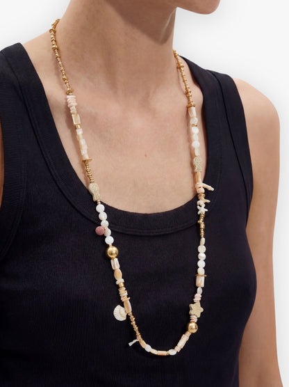 Long Necklace With Sea-Inspired Motifs