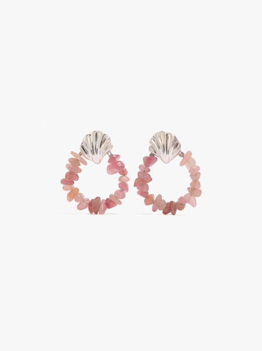 Hoop Earrings With Stones