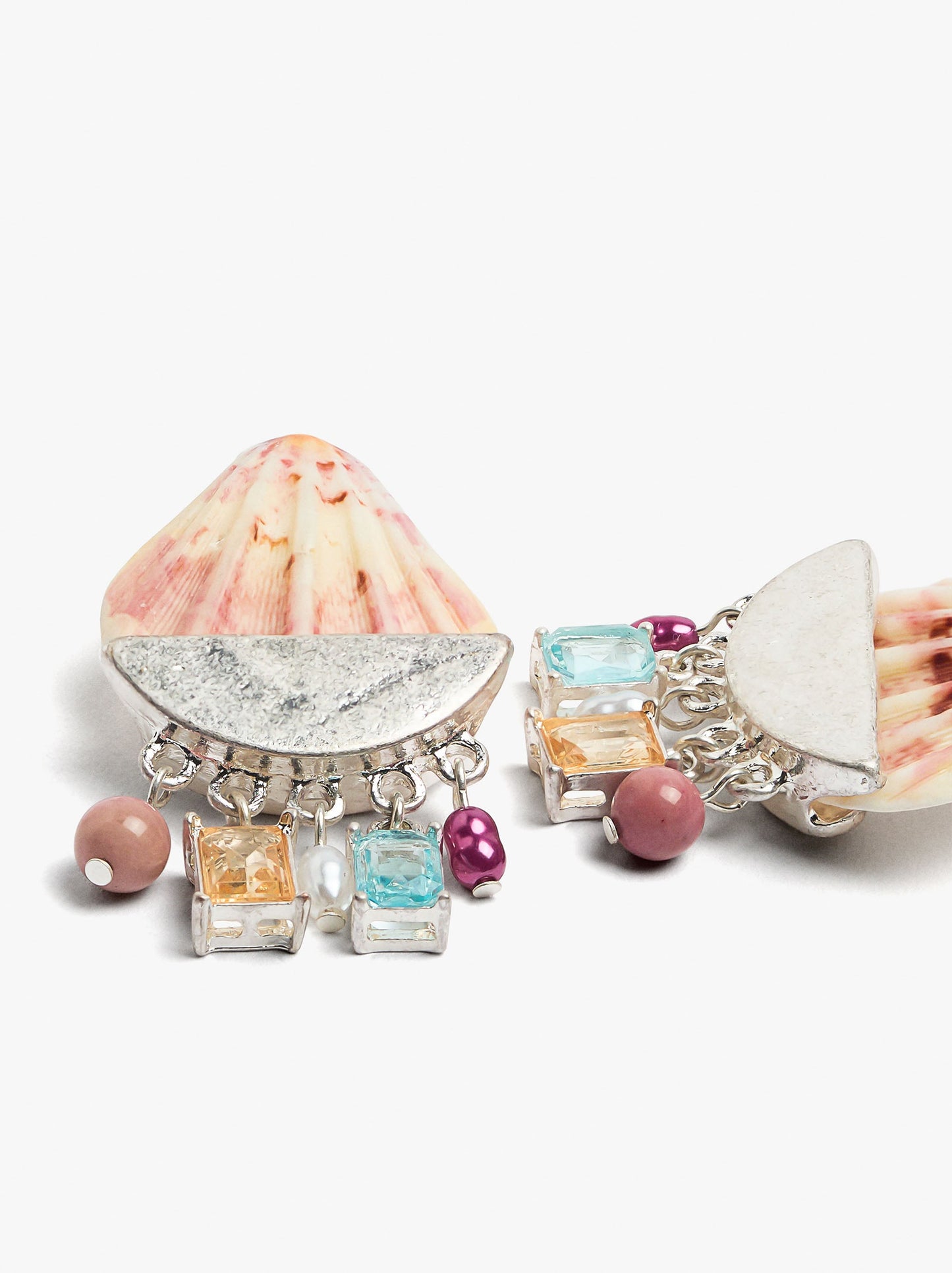 Shell Earrings With Stones