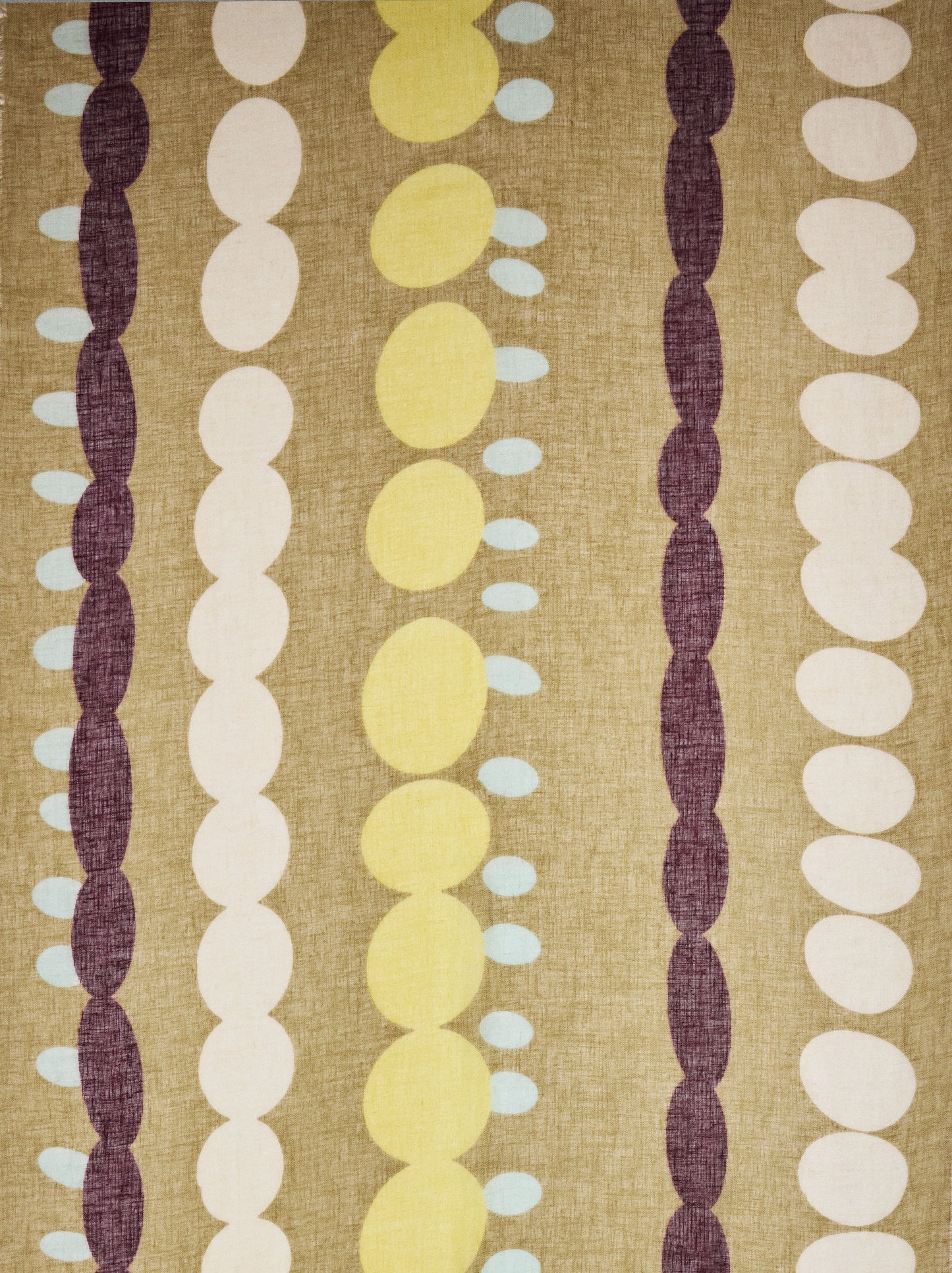 Scarf Printed With Linen