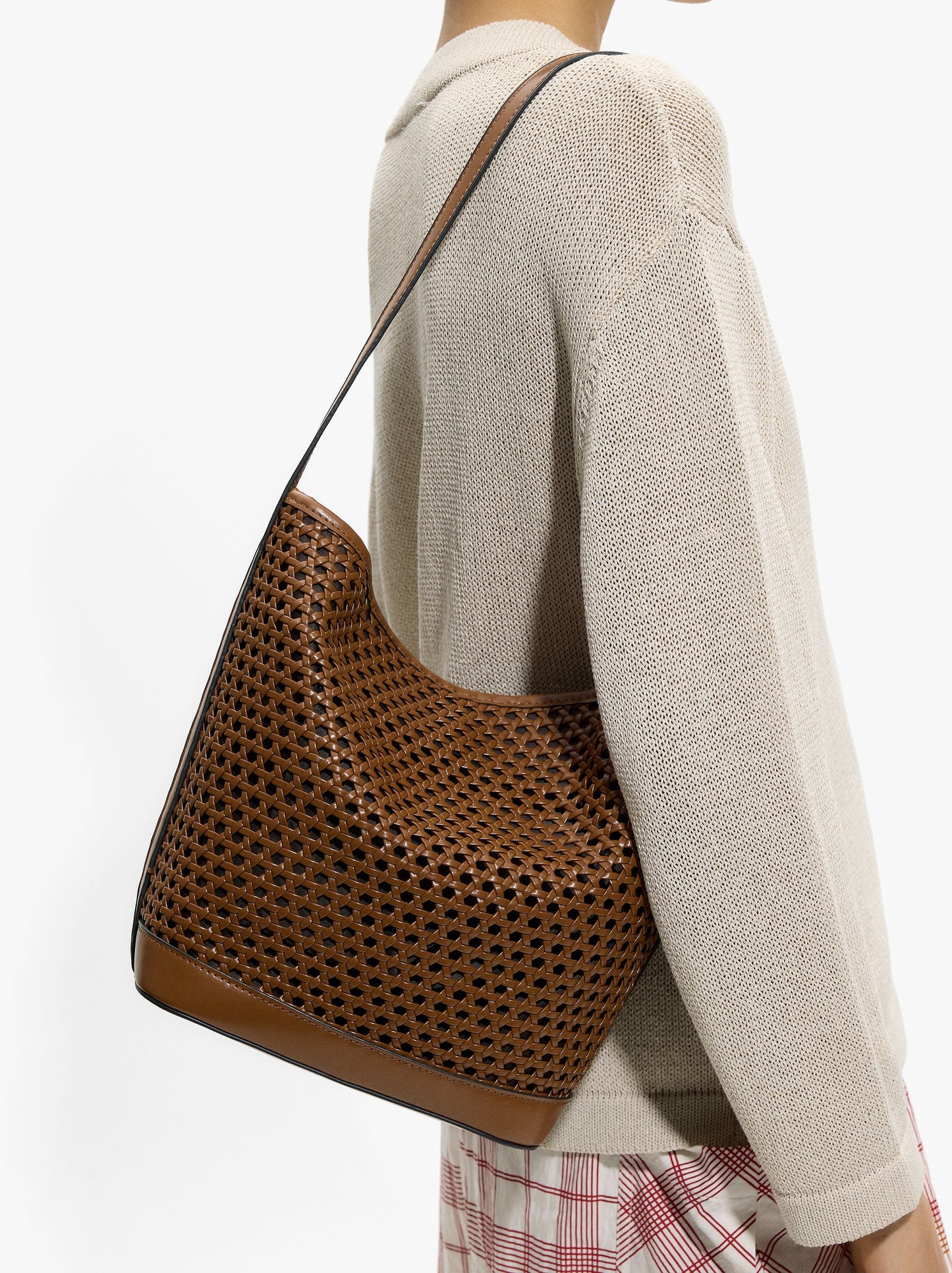 Bucket Bag With Braided Design