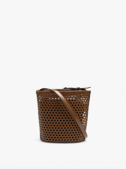 Braided Bucket Bag With Removable Bag