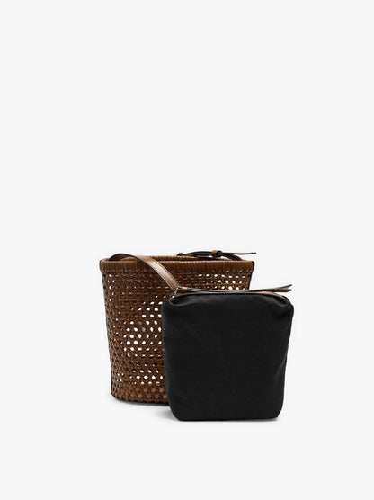 Braided Bucket Bag With Removable Bag