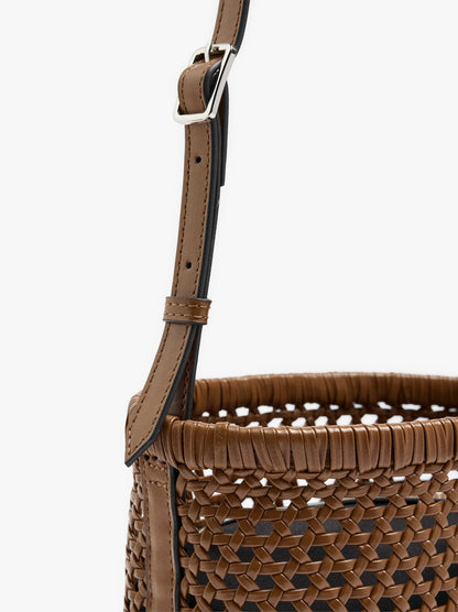 Braided Bucket Bag With Removable Bag