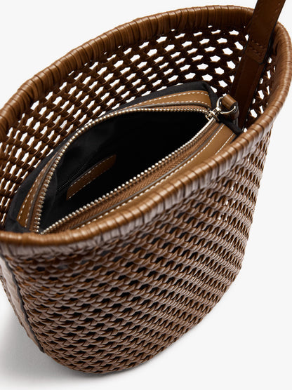 Braided Bucket Bag With Removable Bag