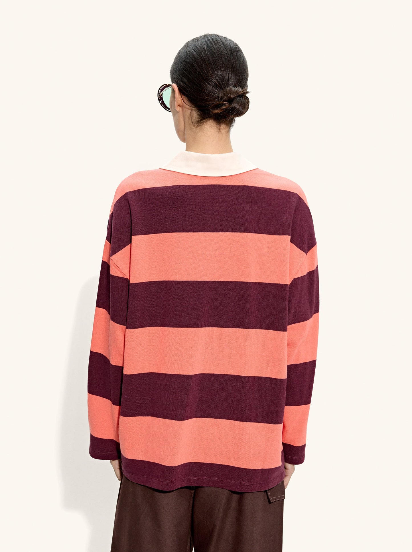 Sweatshirt With Stripes 100% Cotton