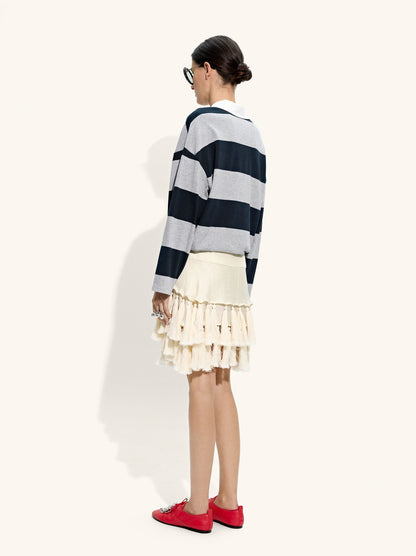 Sweatshirt With Stripes 100% Cotton