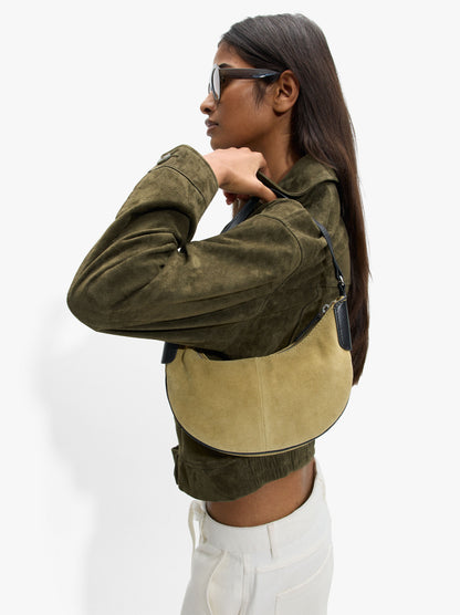 Leather Hobo Shoulder Bag