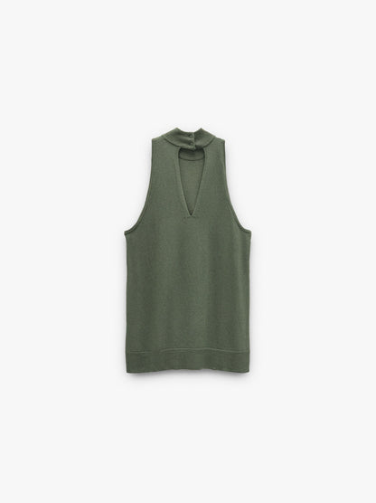 Halter Top With Mesh