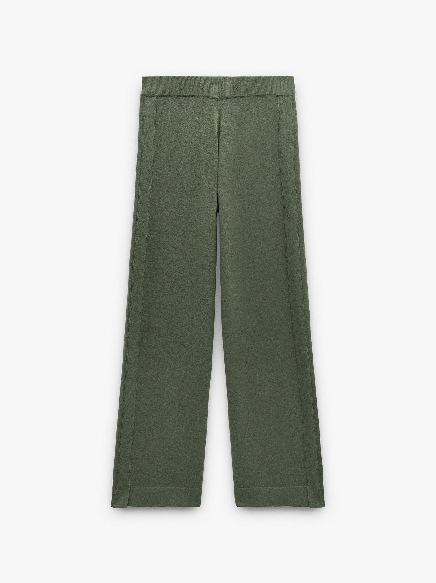 Fluid Trousers With Knit