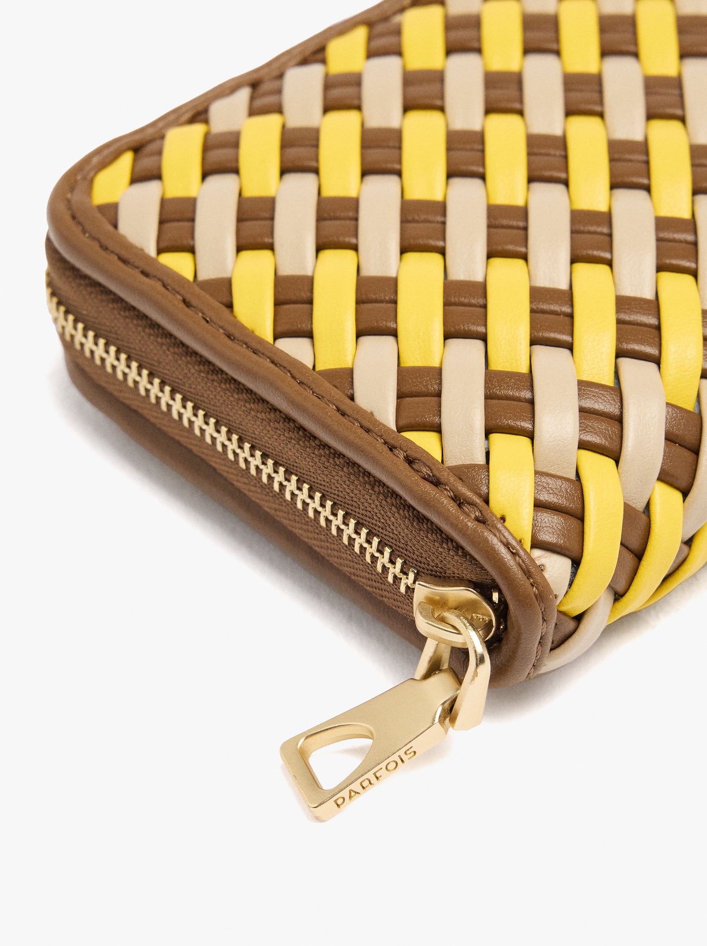 Braided Wallet With Zipper Closure