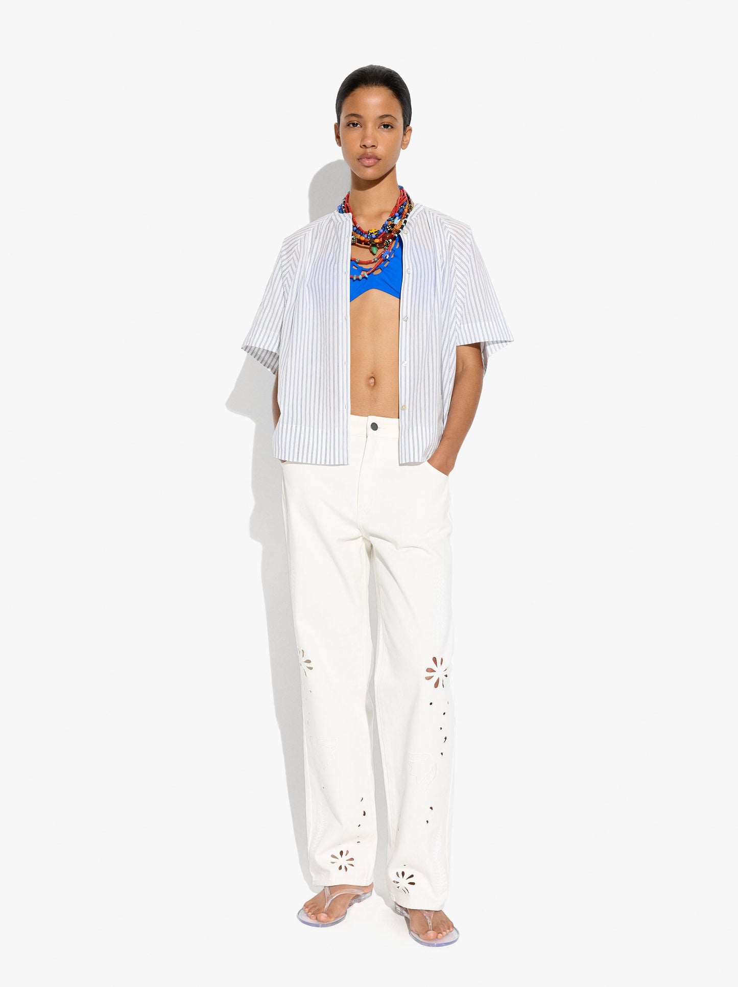Shirt With Stripes 100% Cotton