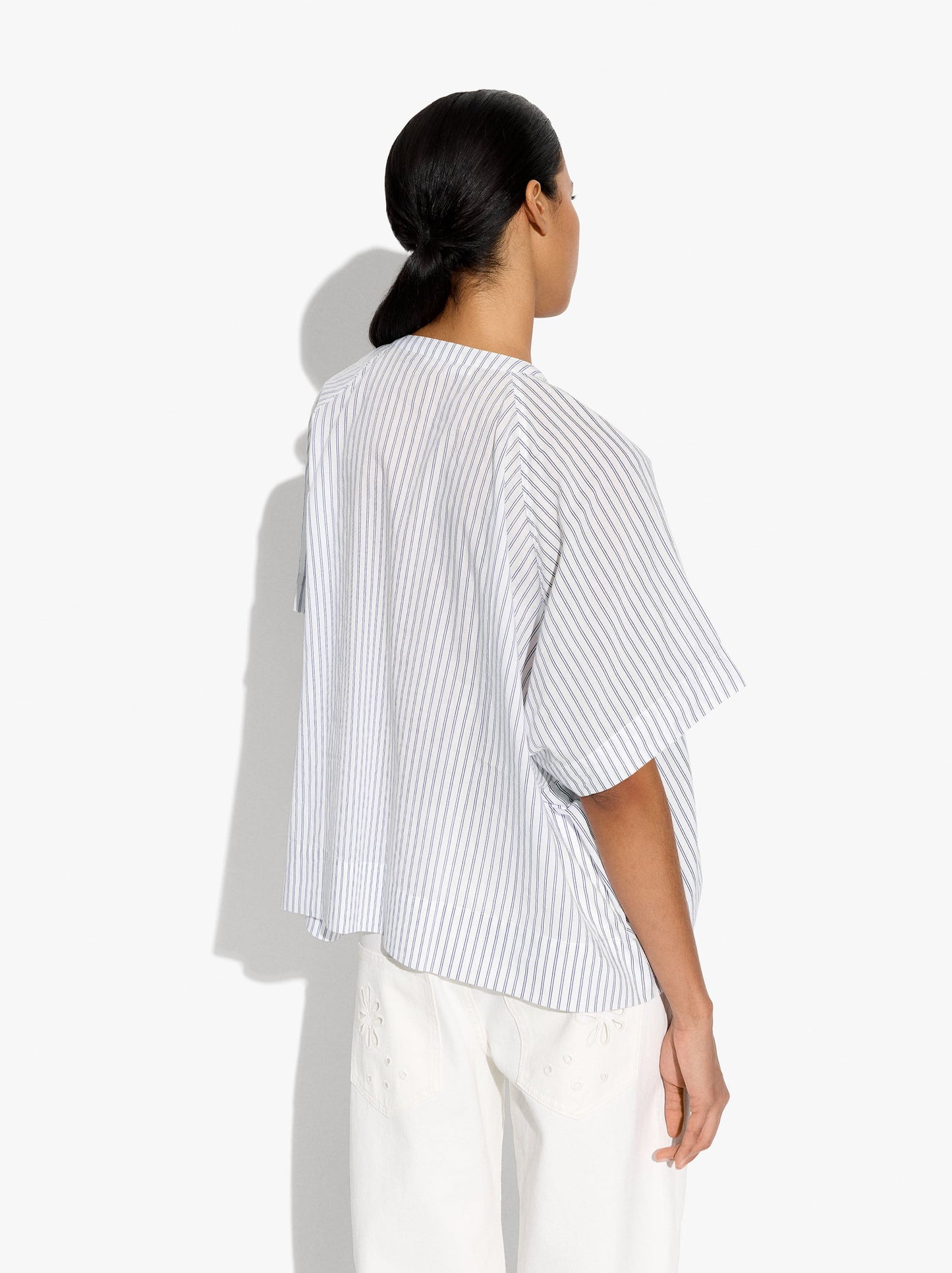 Shirt With Stripes 100% Cotton