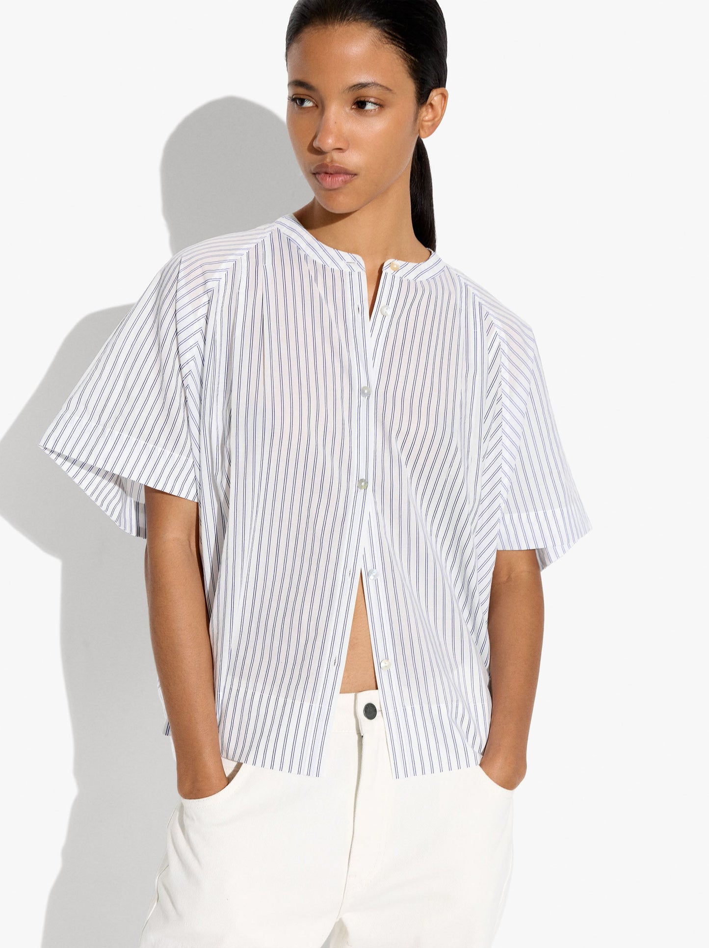 Shirt With Stripes 100% Cotton