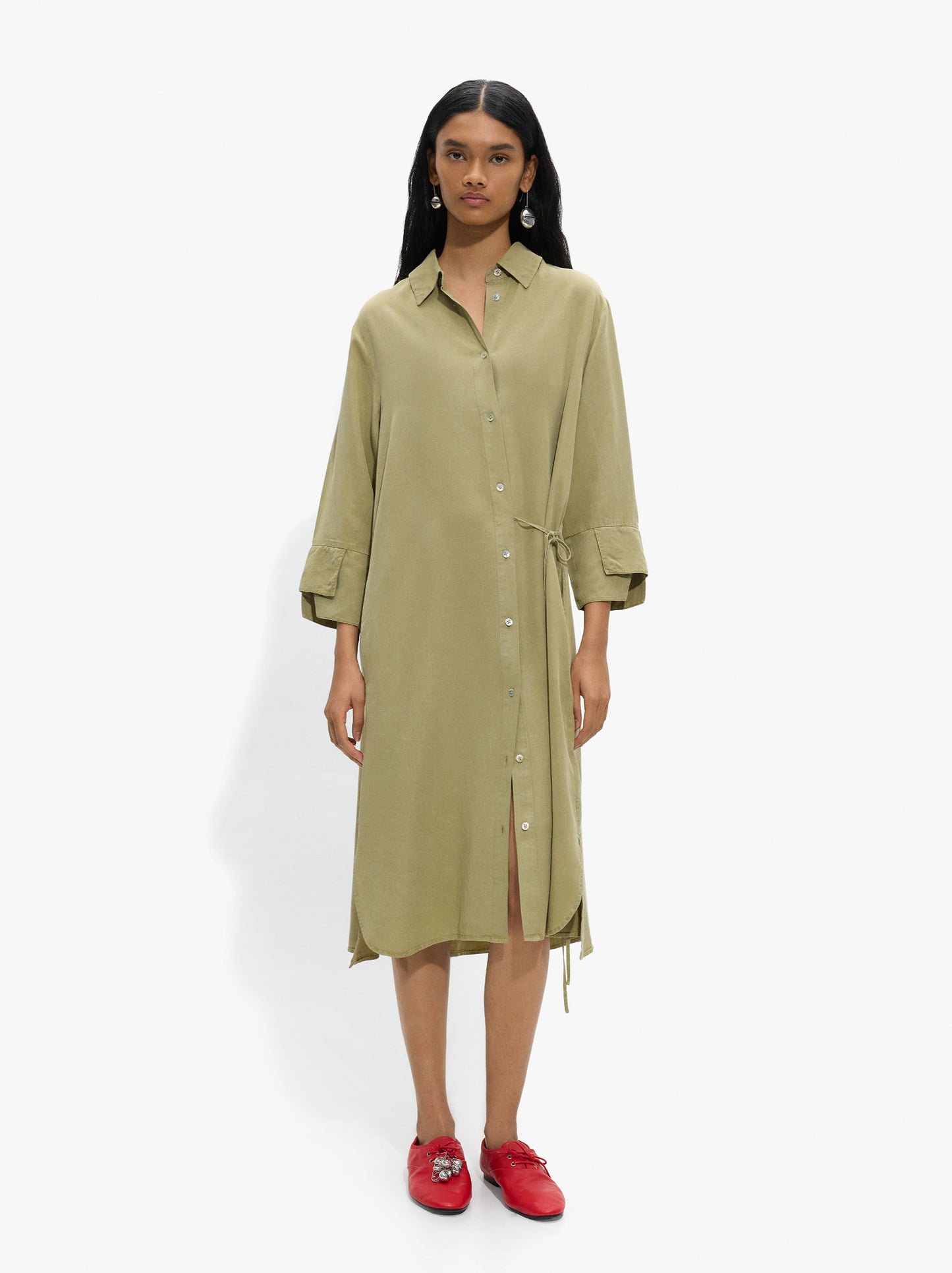 Shirt Dress 100% Lyocell