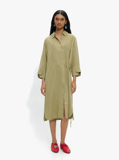 Shirt Dress 100% Lyocell