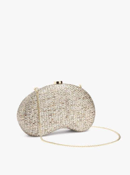 Party Clutch With Straw Effect