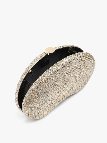Party Clutch With Straw Effect