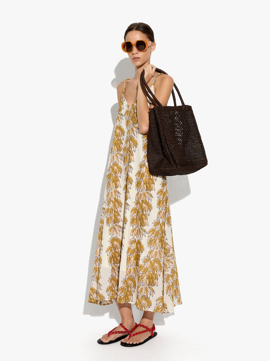 Long Dress With Straps 100% Cotton