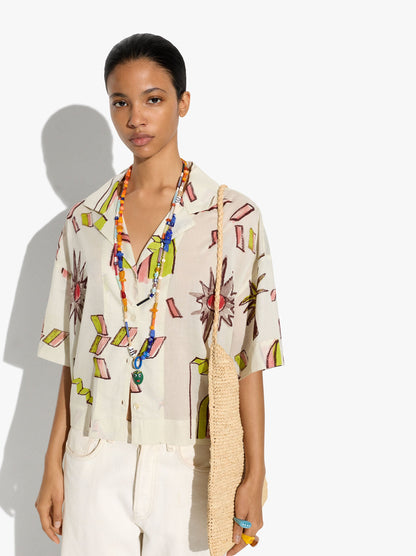 Printed Shirt With 100% Cotton