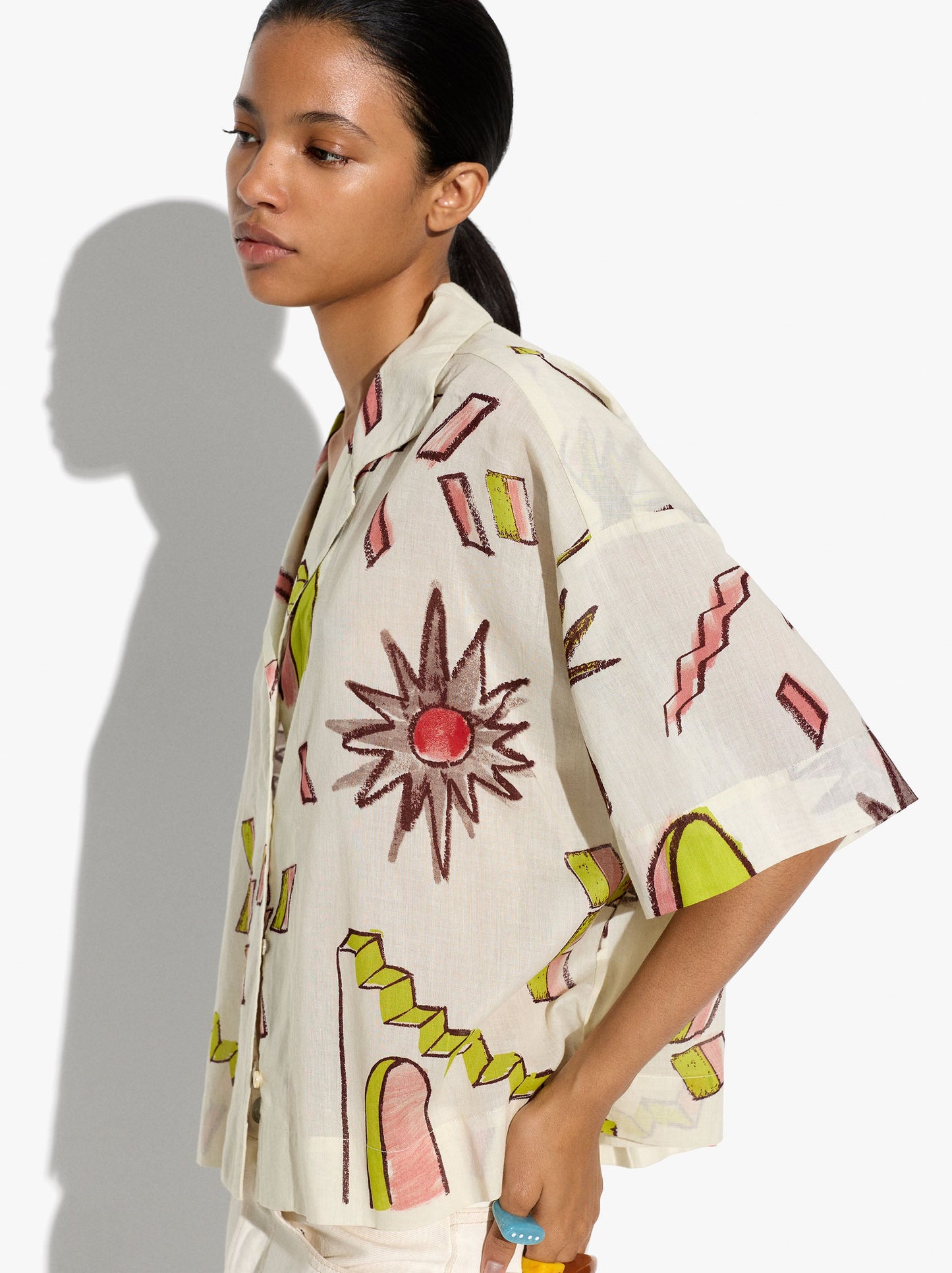Printed Shirt With 100% Cotton