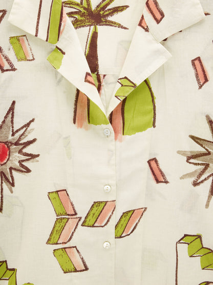 Printed Shirt With 100% Cotton