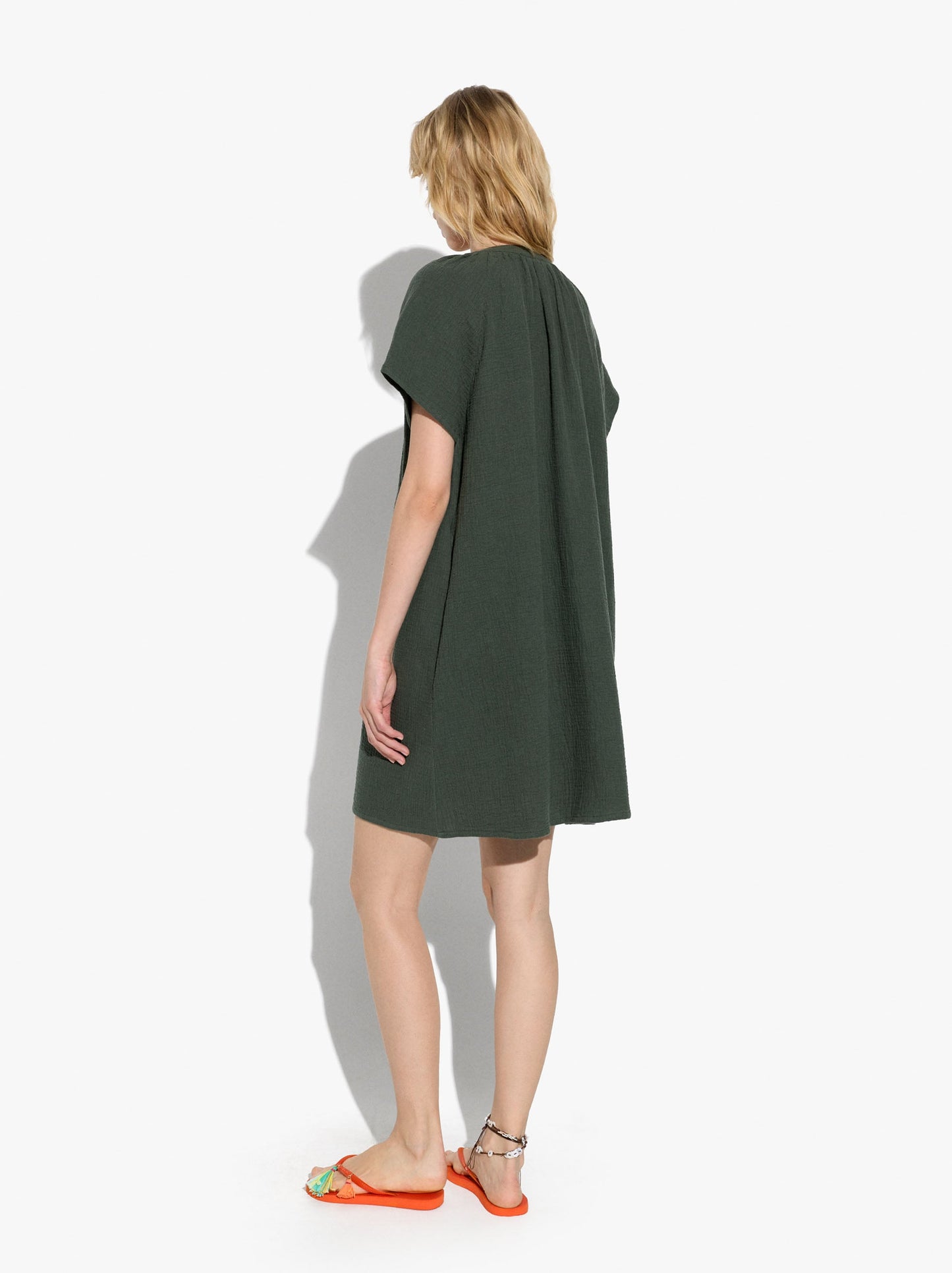 Plain Dress With 100% Cotton