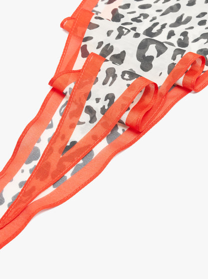 Printed Scarf With Silk