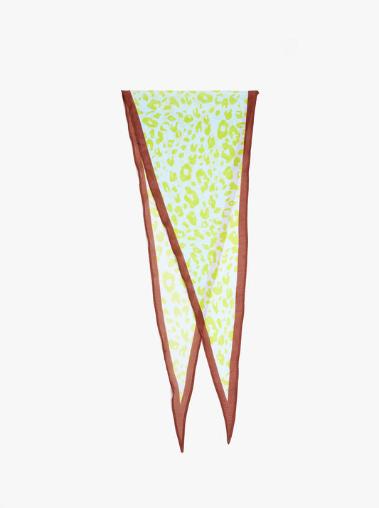 Printed Scarf With Silk