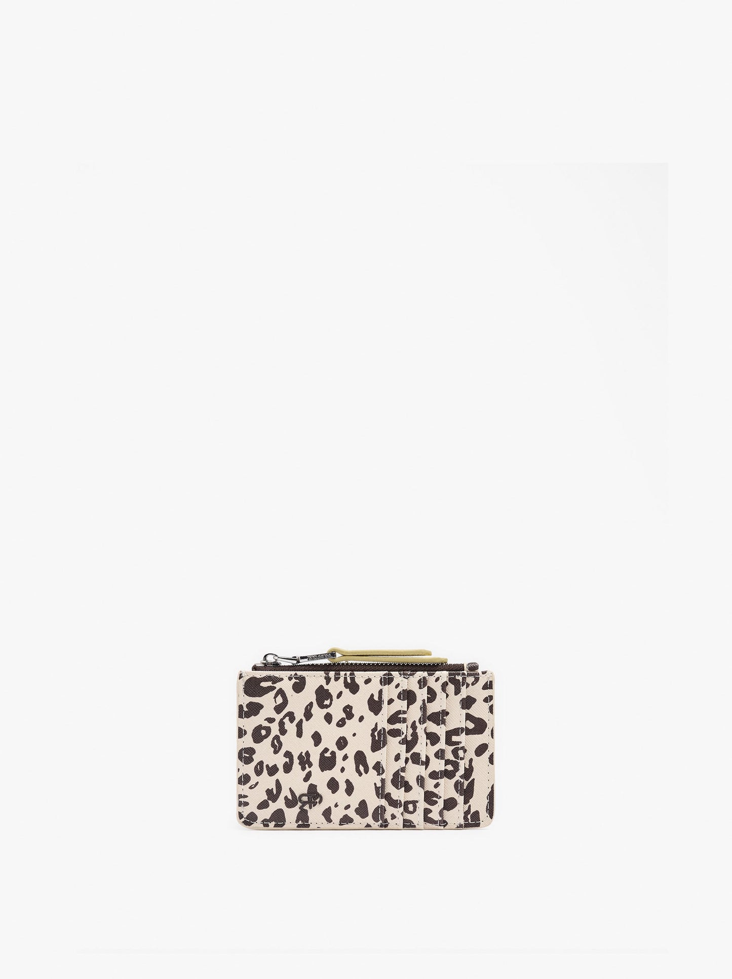 Card Holder With Printed Animal Pattern