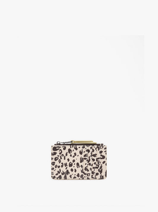 Card Holder With Printed Animal Pattern