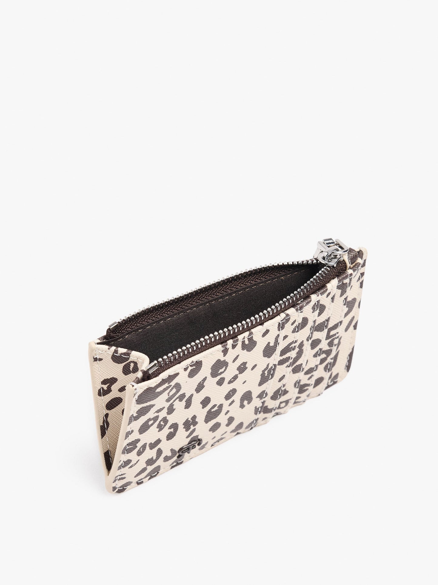 Card Holder With Printed Animal Pattern