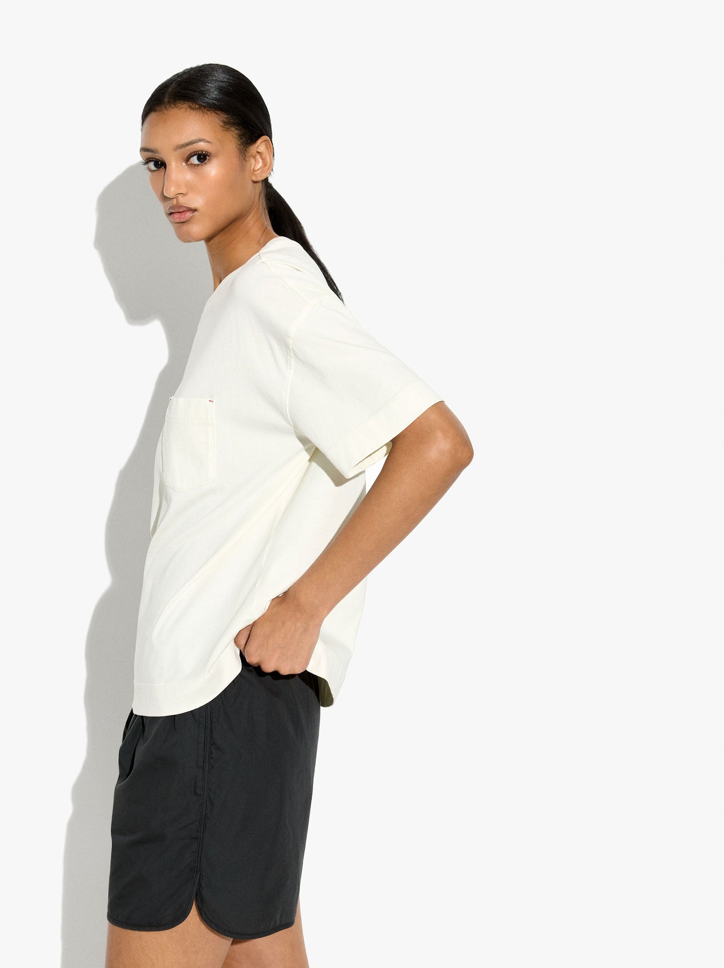 Plain Cotton T-Shirt With Pocket